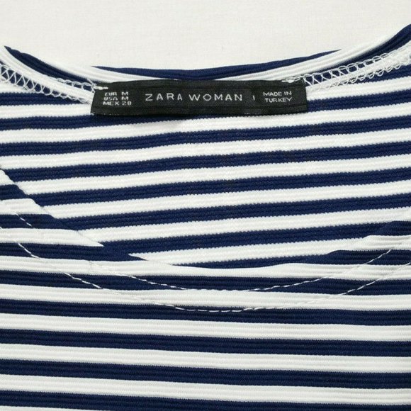 ZARA Striped Textured Bodycon Tank Dress 2537E1M - Picture 7 of 8